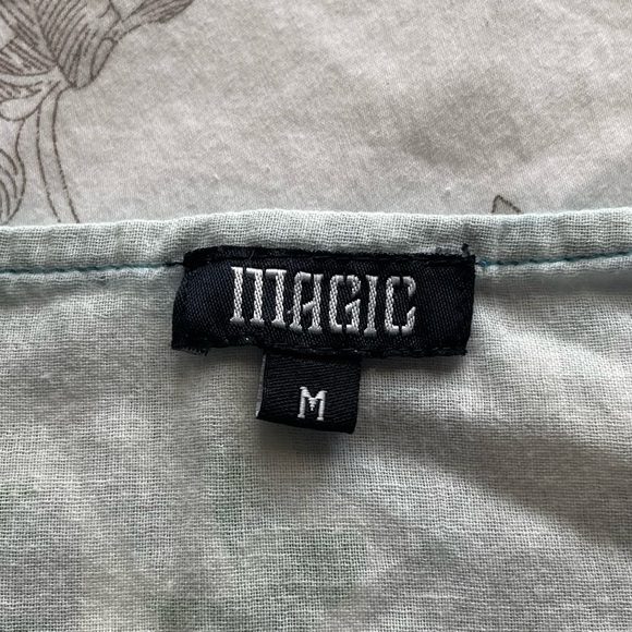 Y2K Smocked Blue Floral Tiered Babydoll Cotton Maxi Dress Medium Cottagecore Fae - Picture 8 of 12